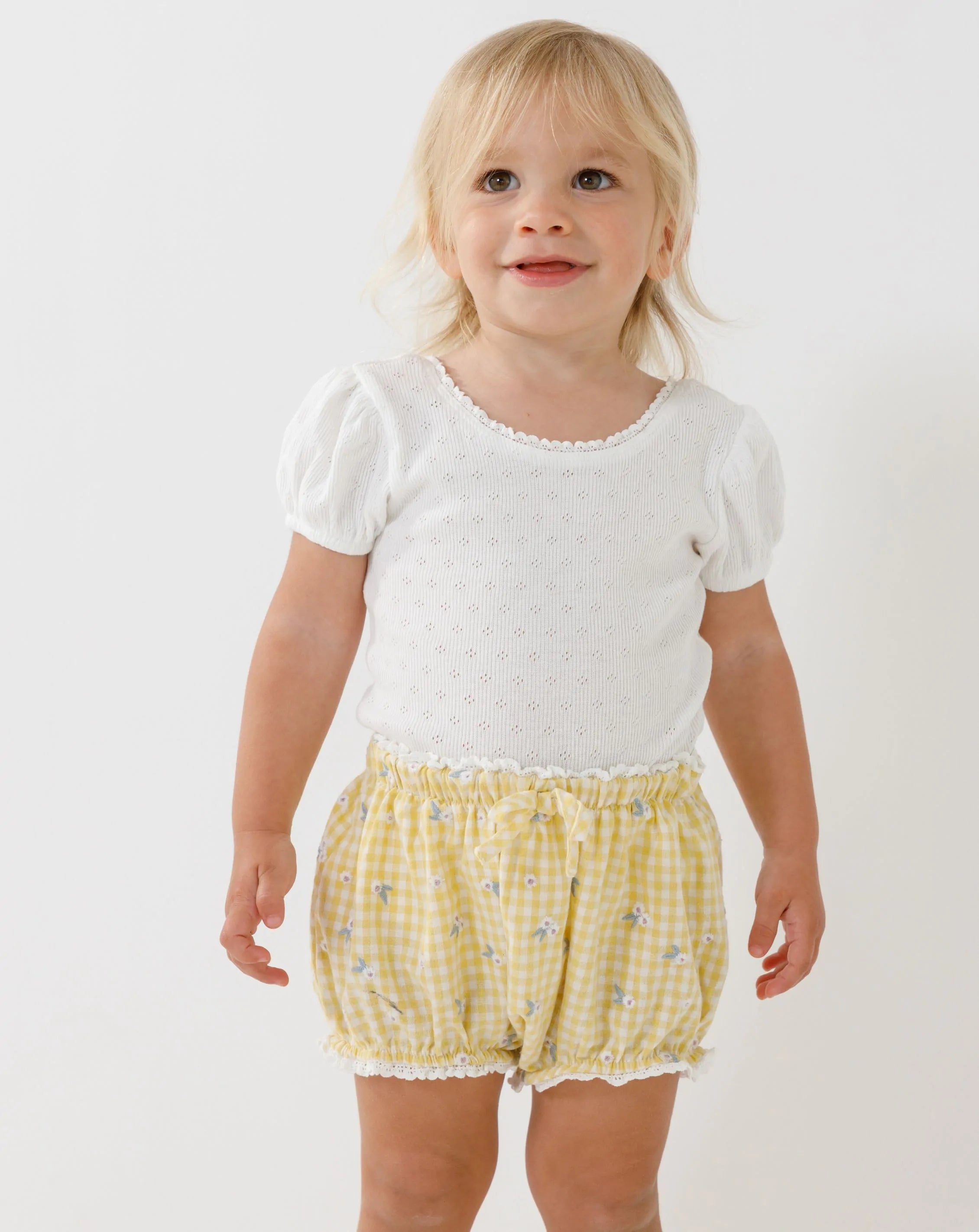 Puff Sleeves Bodysuit & Bloomers + Headband H