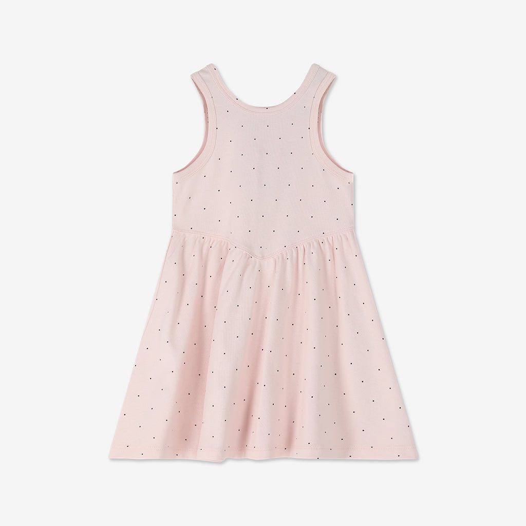Ribbed Dres With Back Bows H