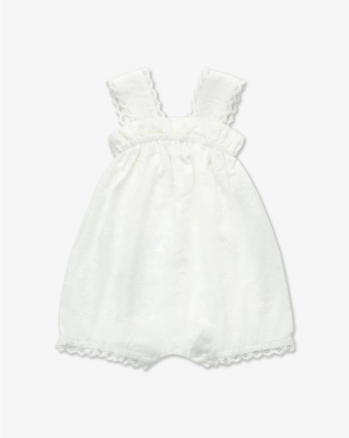 Sleevless Embroidered Bloomers Overall