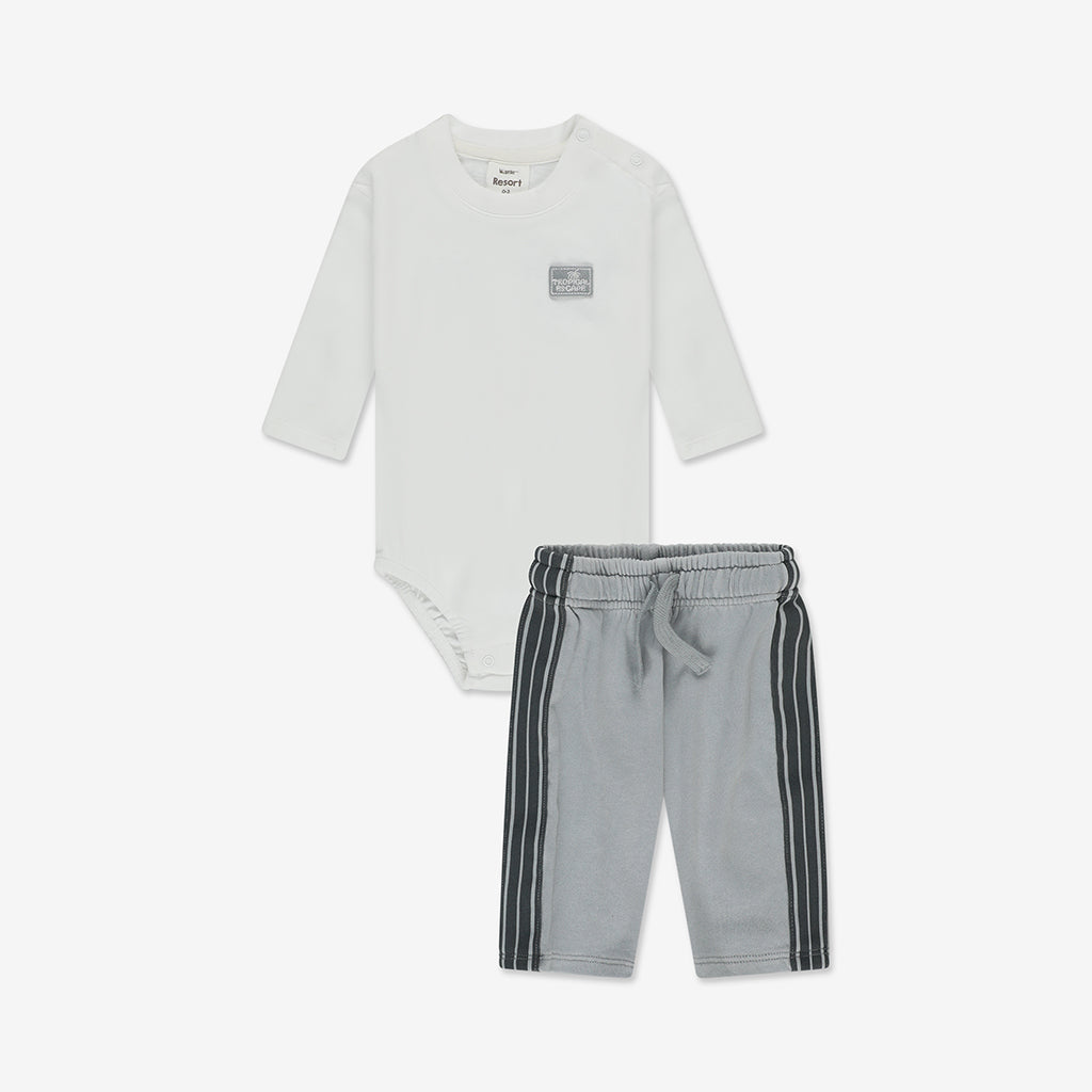 Bodysuit+ Washed Woven Short Pants Set NT