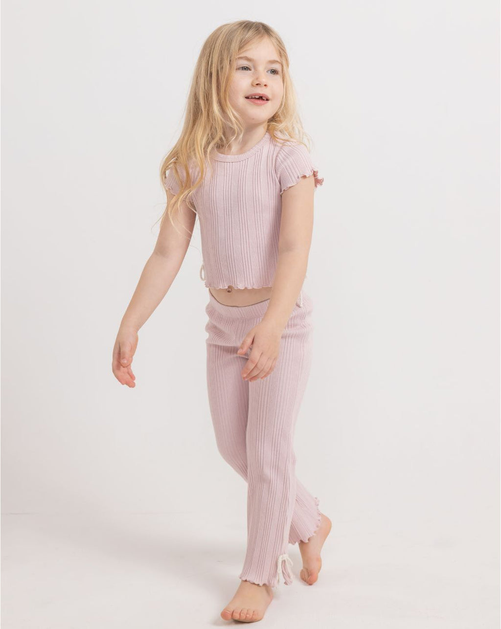 Girls Rib Cropped Shirt RIB