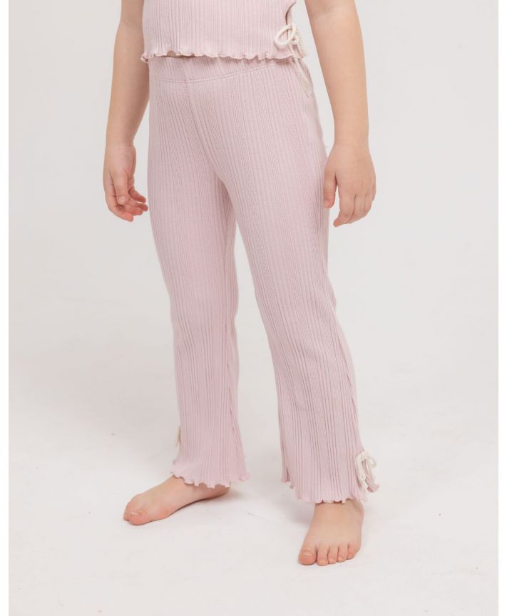Girls Rib Flare Long Pants RIB