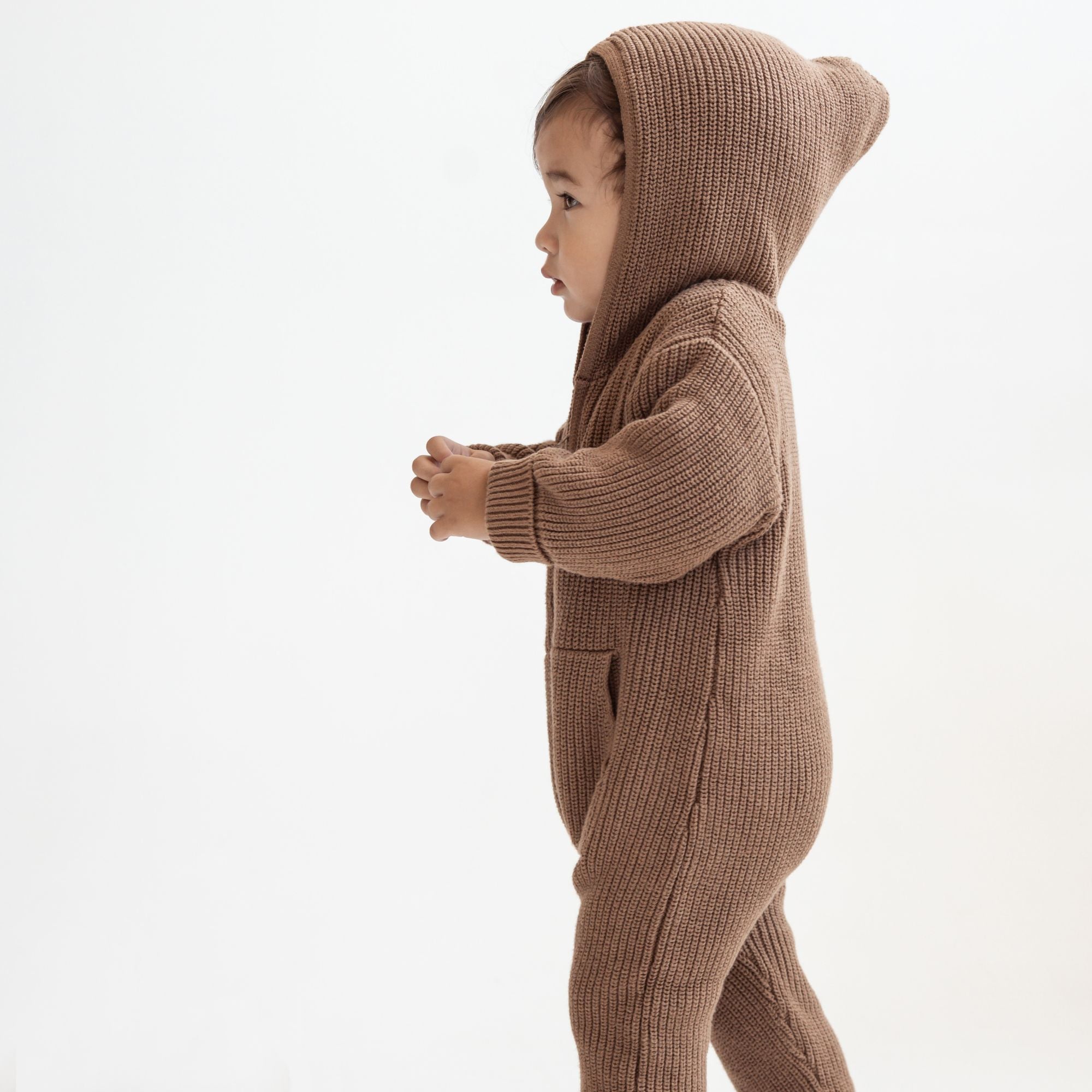 Knitted Overall With Hoodie S9