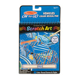 Melissa & Doug On the Go Scratch Art Color Reveal Pad - Vehicles