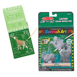 Melissa & Doug On the Go Scratch Art Color Reveal Pad - Safari