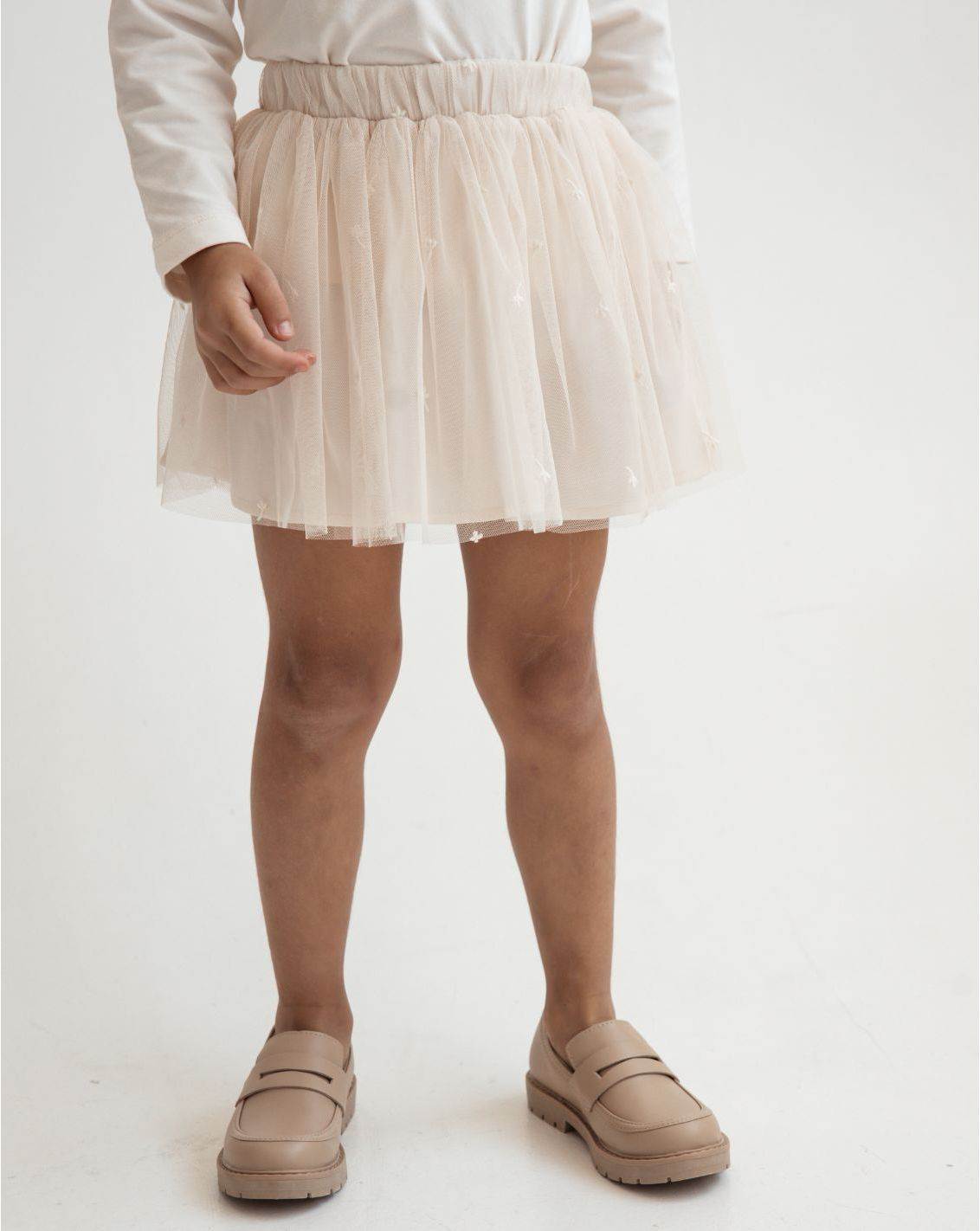 Embroided Tull Skirt A14