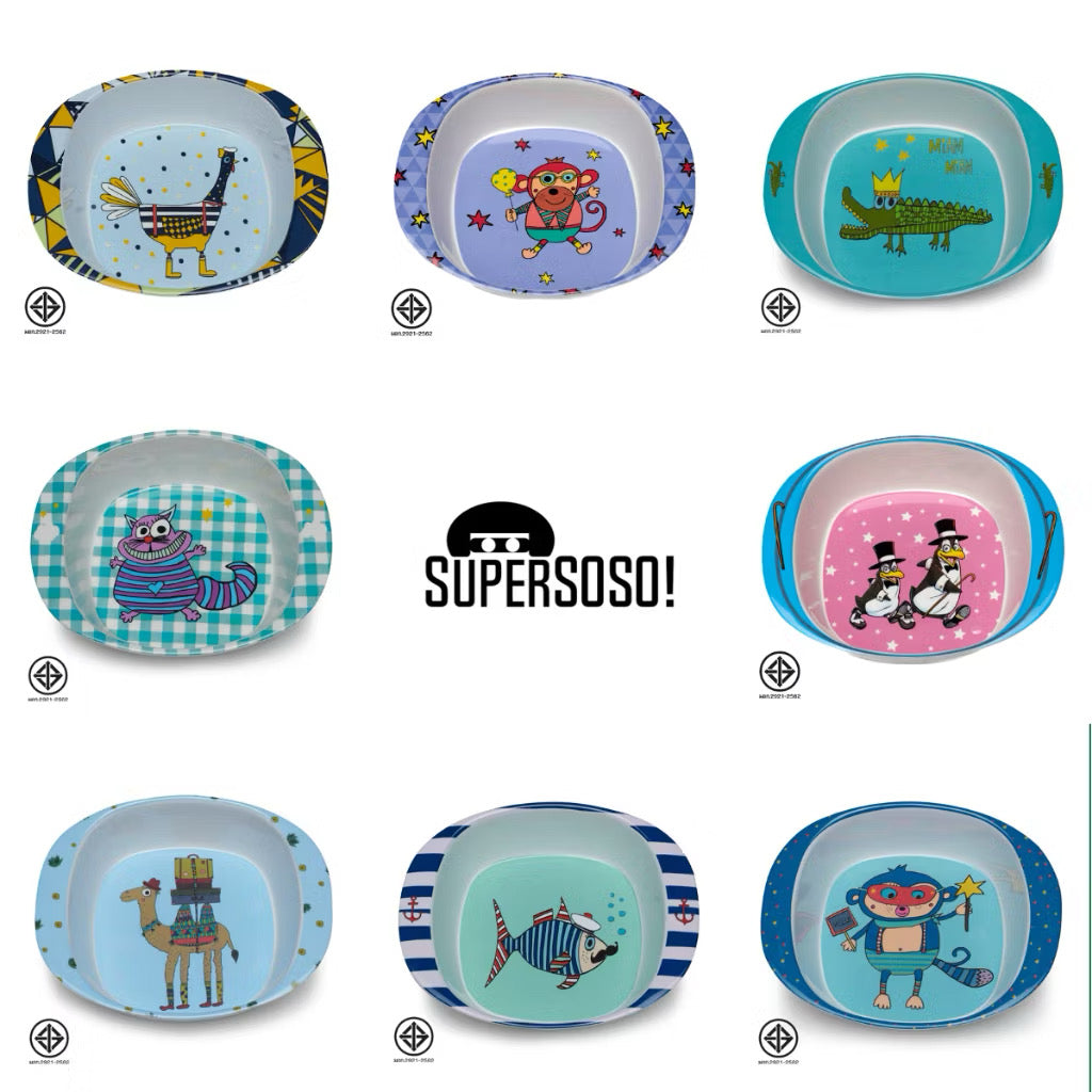 SuperSOSO! CARTOONS Breakfast Bowls - Boy-ish
