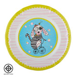 SuperSOSO! CARTOONS Round Plates - Girl-ish