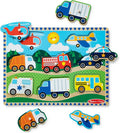 Melissa & Doug Peg Puzzle - Vehicles