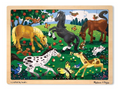 Melissa & Doug Woodenn Jigsaw Puzzle Horses 48pc
