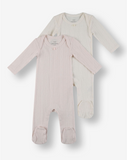 2 Pack Pointelle & Pique Overalls P