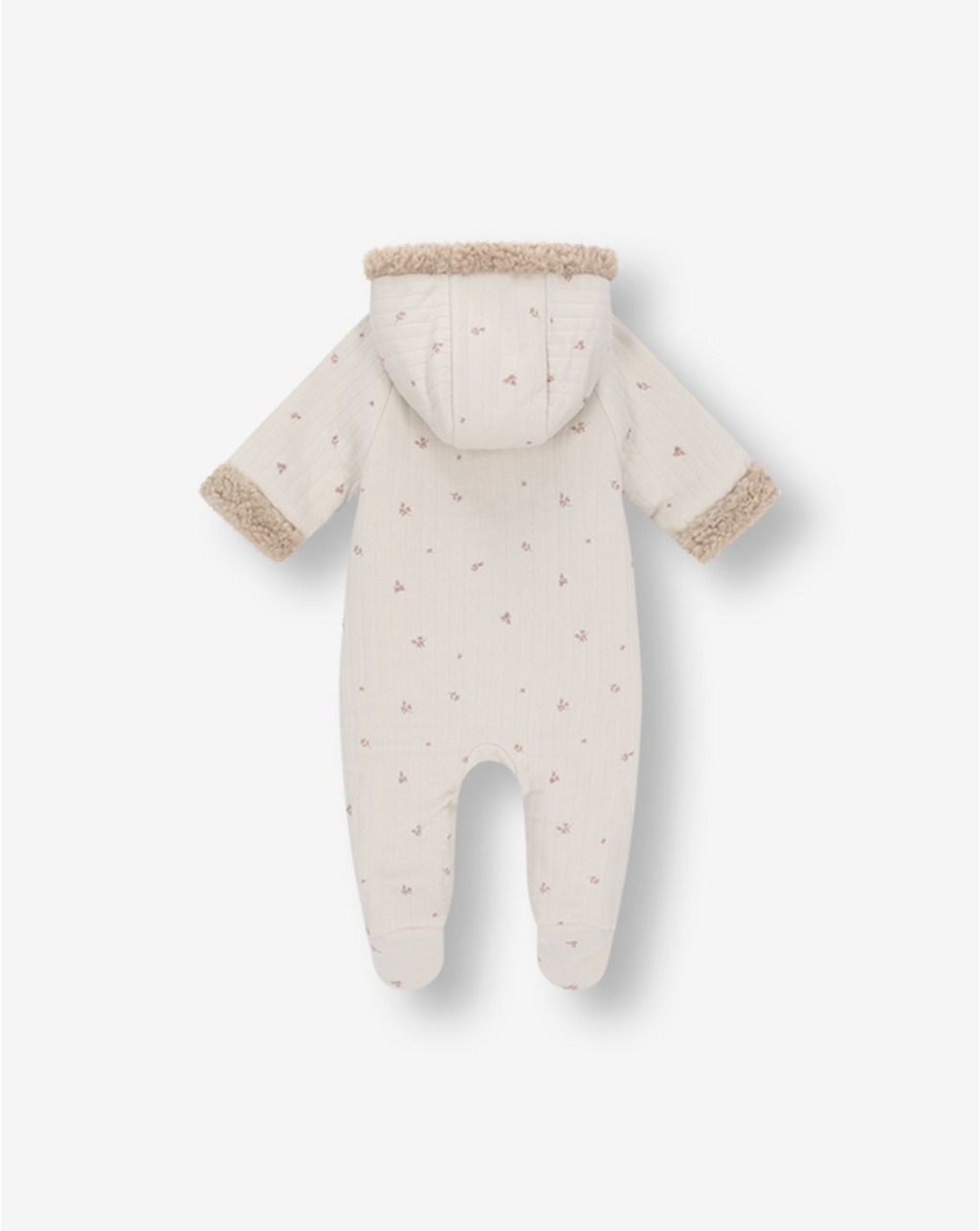 Quilted Jersey Hooded Overall With Sherpa Y2
