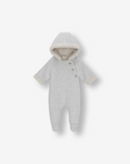Quilted Jersey Hooded Overall With Sherpa Y5