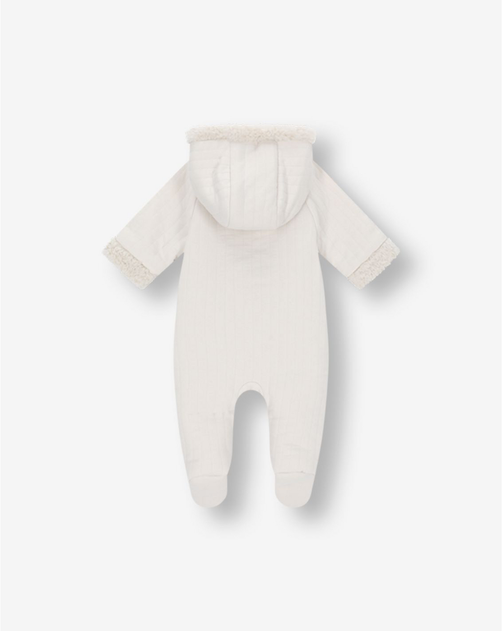 Quilted Jersey Hooded Overall With Sherpa Y2