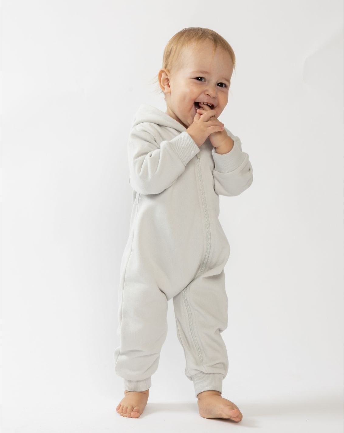 Hooded Overall With Zipper FB3