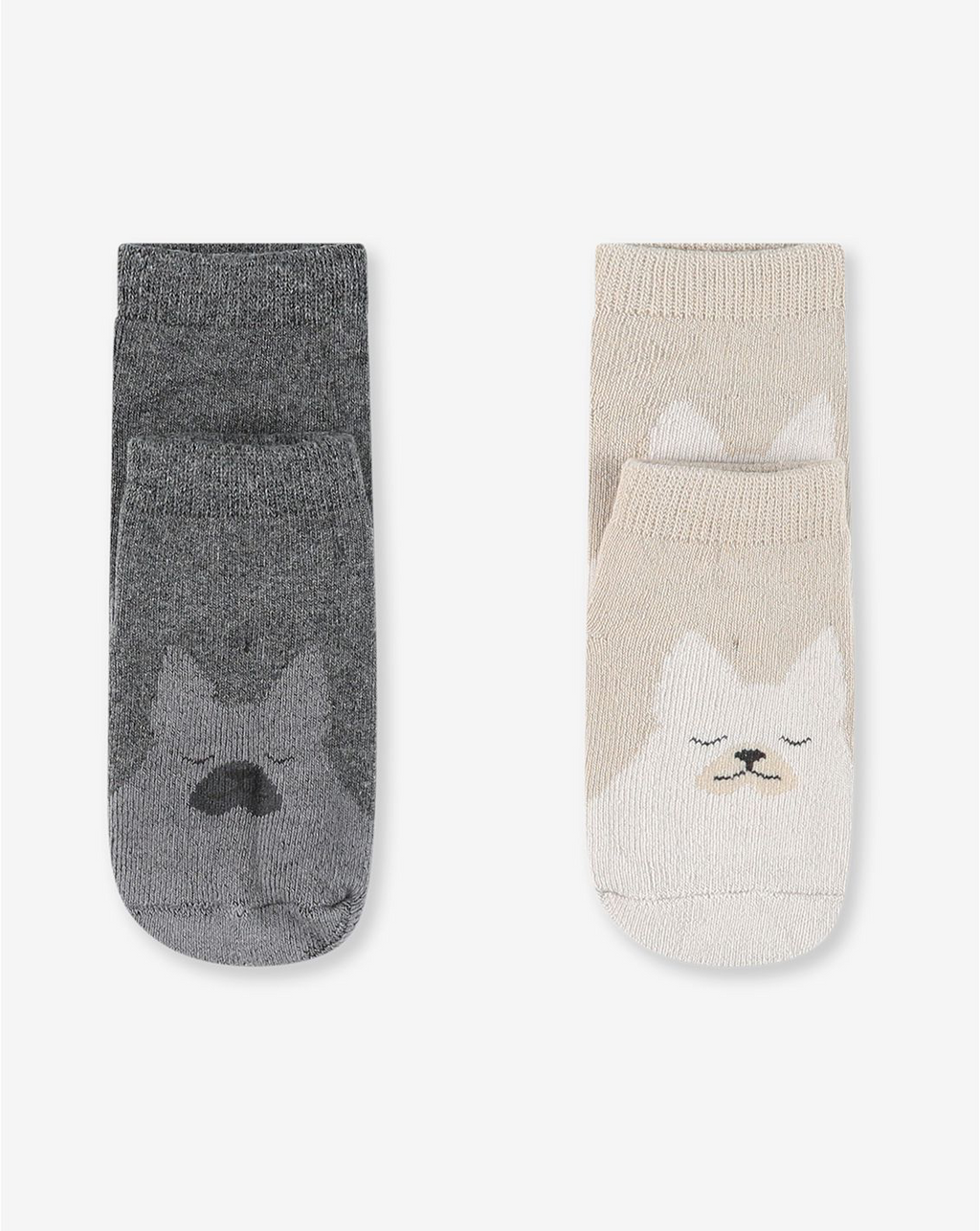 2 Pack Terry Footie Socks With Anti Slip SOCKS4