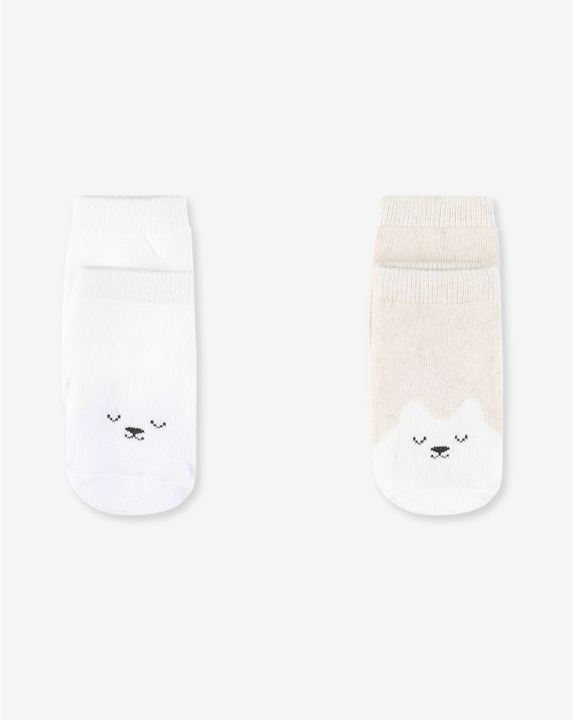 2 Pack Terry Footie Socks With Anti Slip SOCKS4
