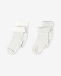 2 Pack Rib Socks With Anti Slip Print SOCKS3