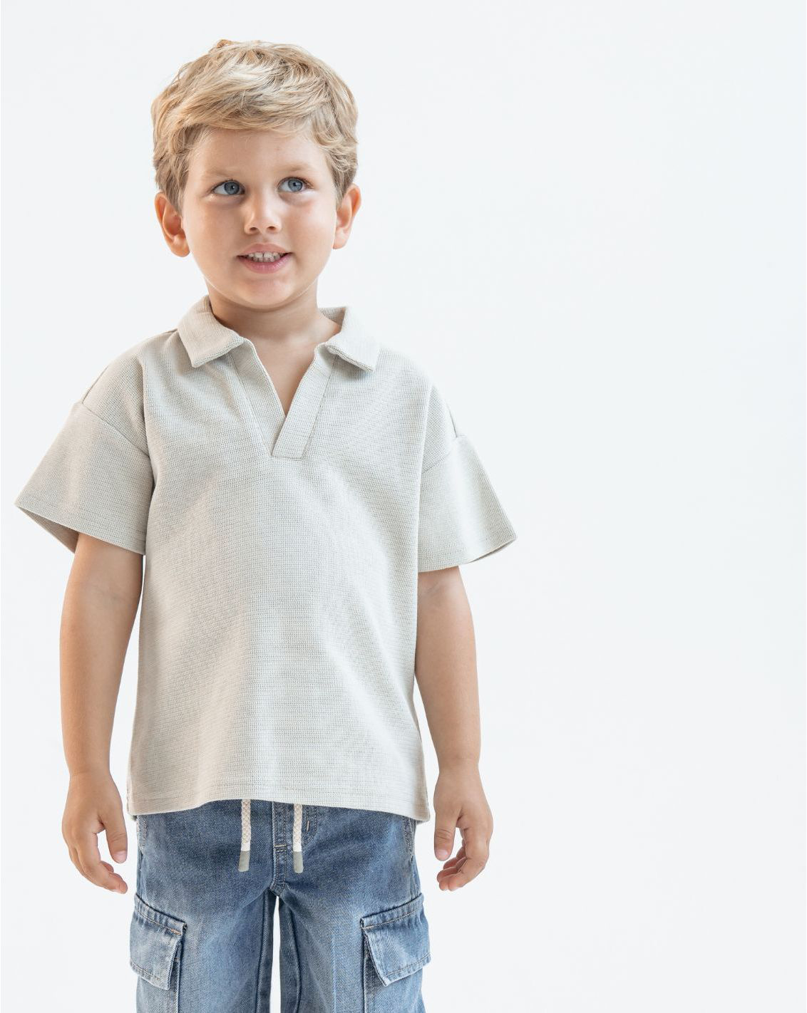 Knitted Polo Shirt With Pocket WB7