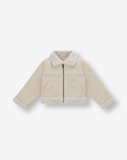 Girls Suede & Sherpa Jacket Y2