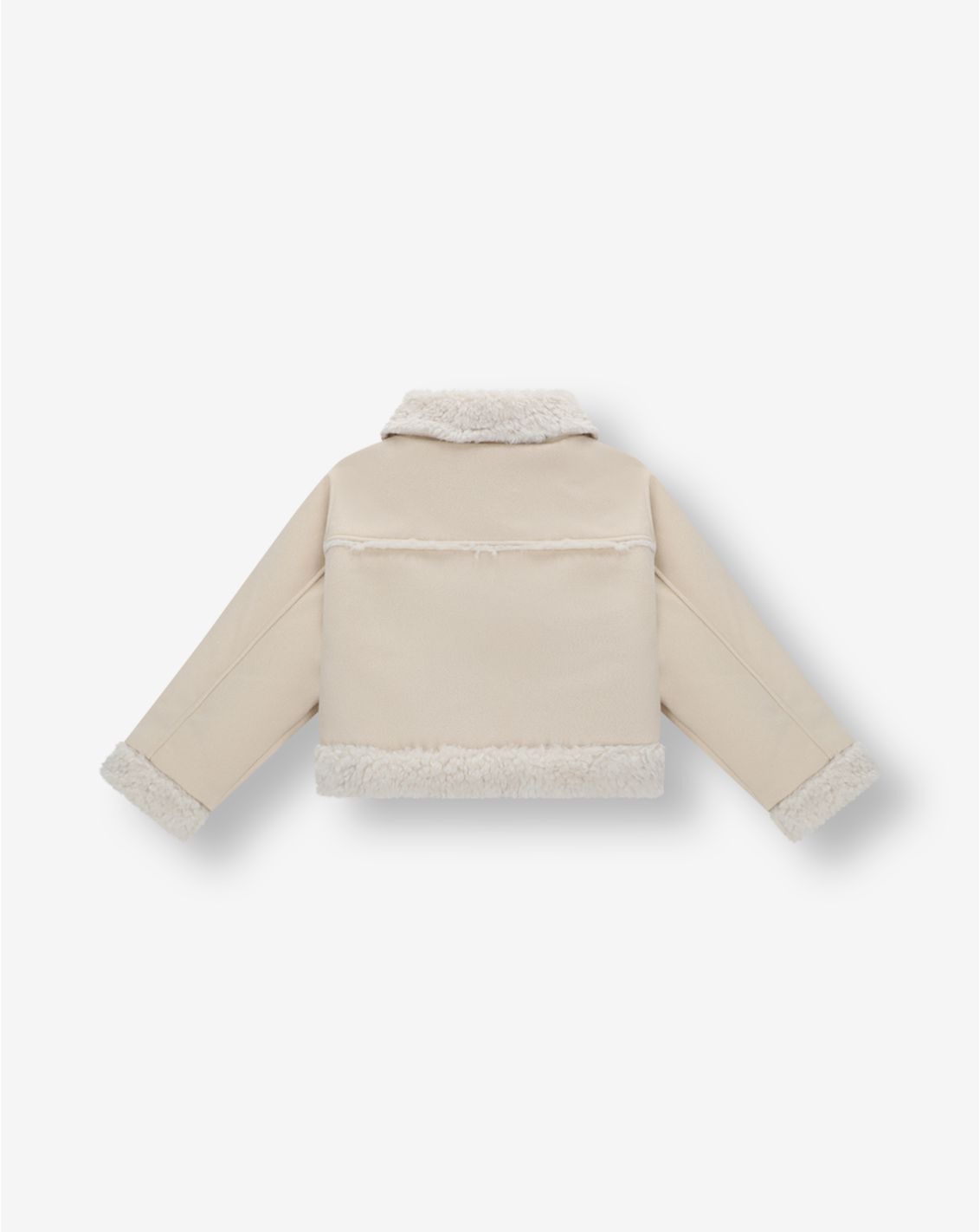 Girls Suede & Sherpa Jacket Y2