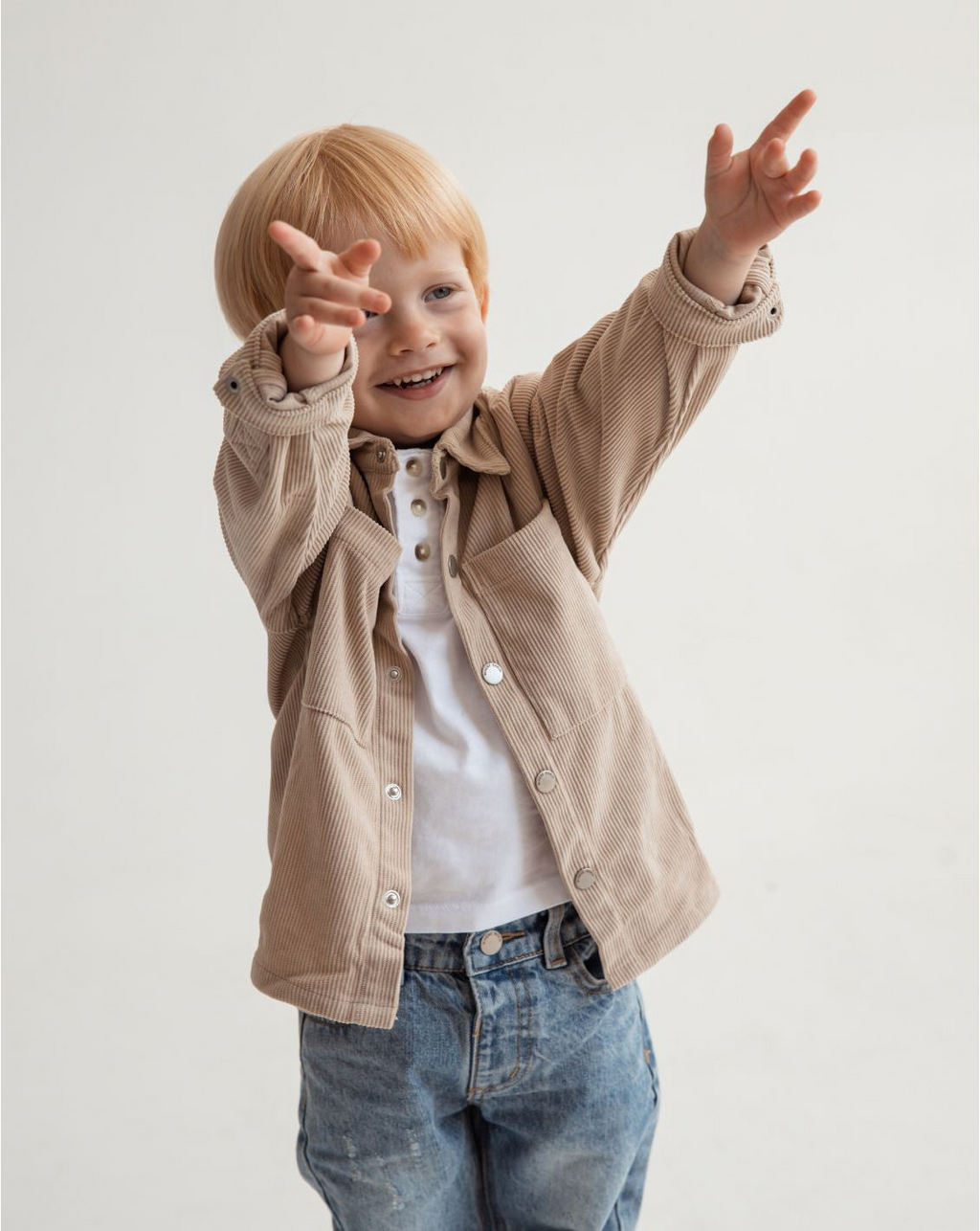 Corduroy Over Shirt With Pockets WB17