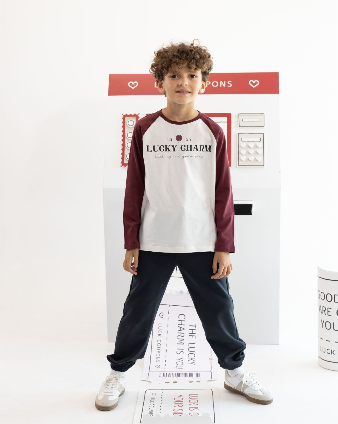 ชุดเสื้อแขนยาวและกางเกงขายาวสำหรับเด็กผู้ชาย KC 