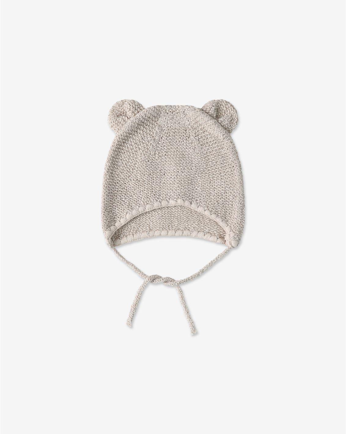 Knitted Hat with Bear Ears S