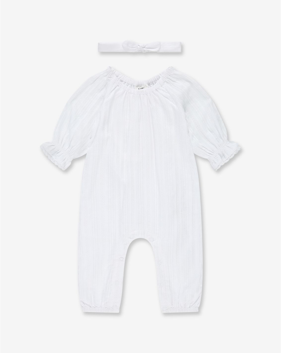 Muslin Flared Sleeves Overall H