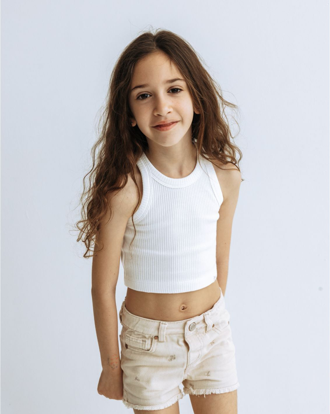 Kids Girl Rib Tank Top RIB3