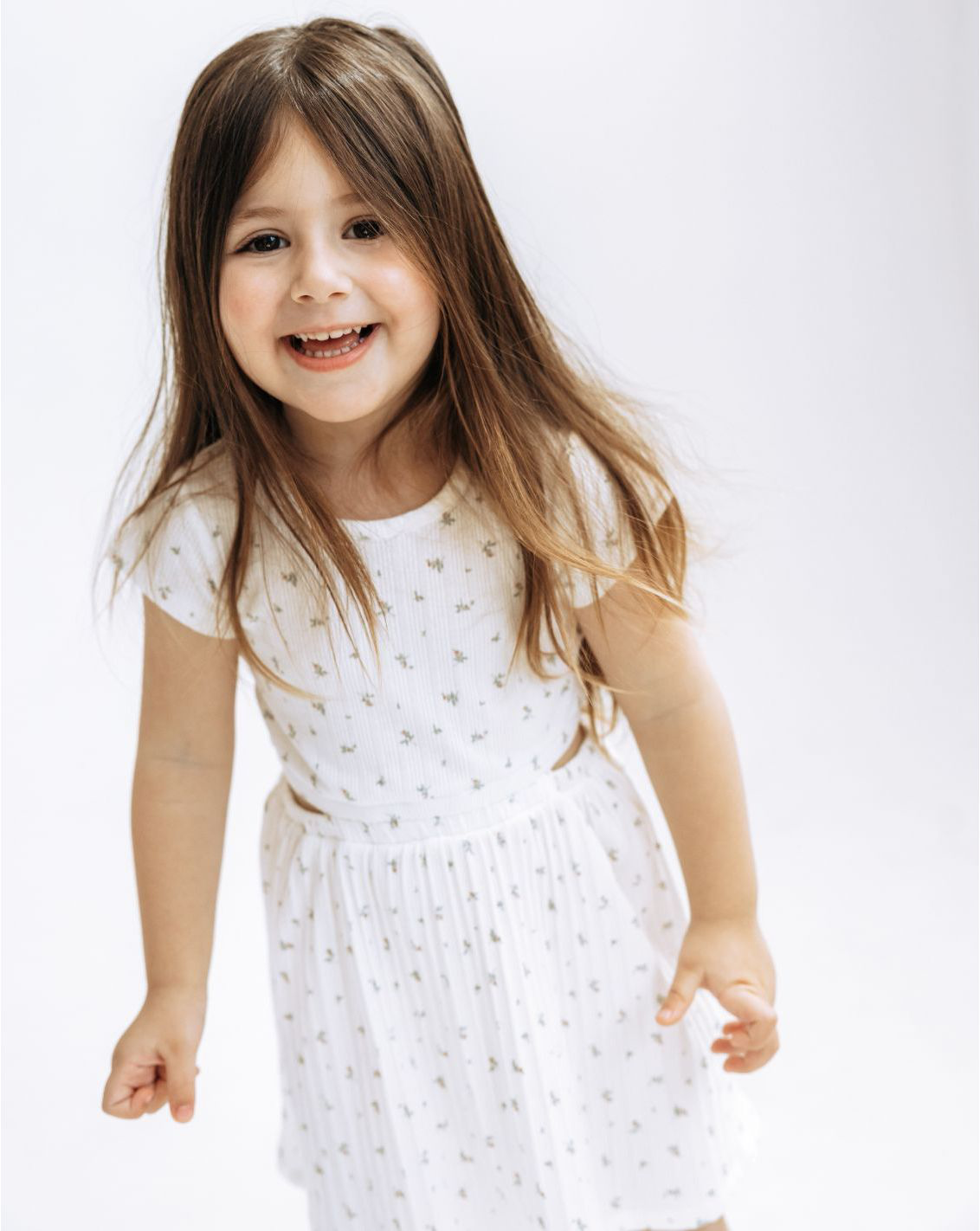 Girls Split Dress RIB13