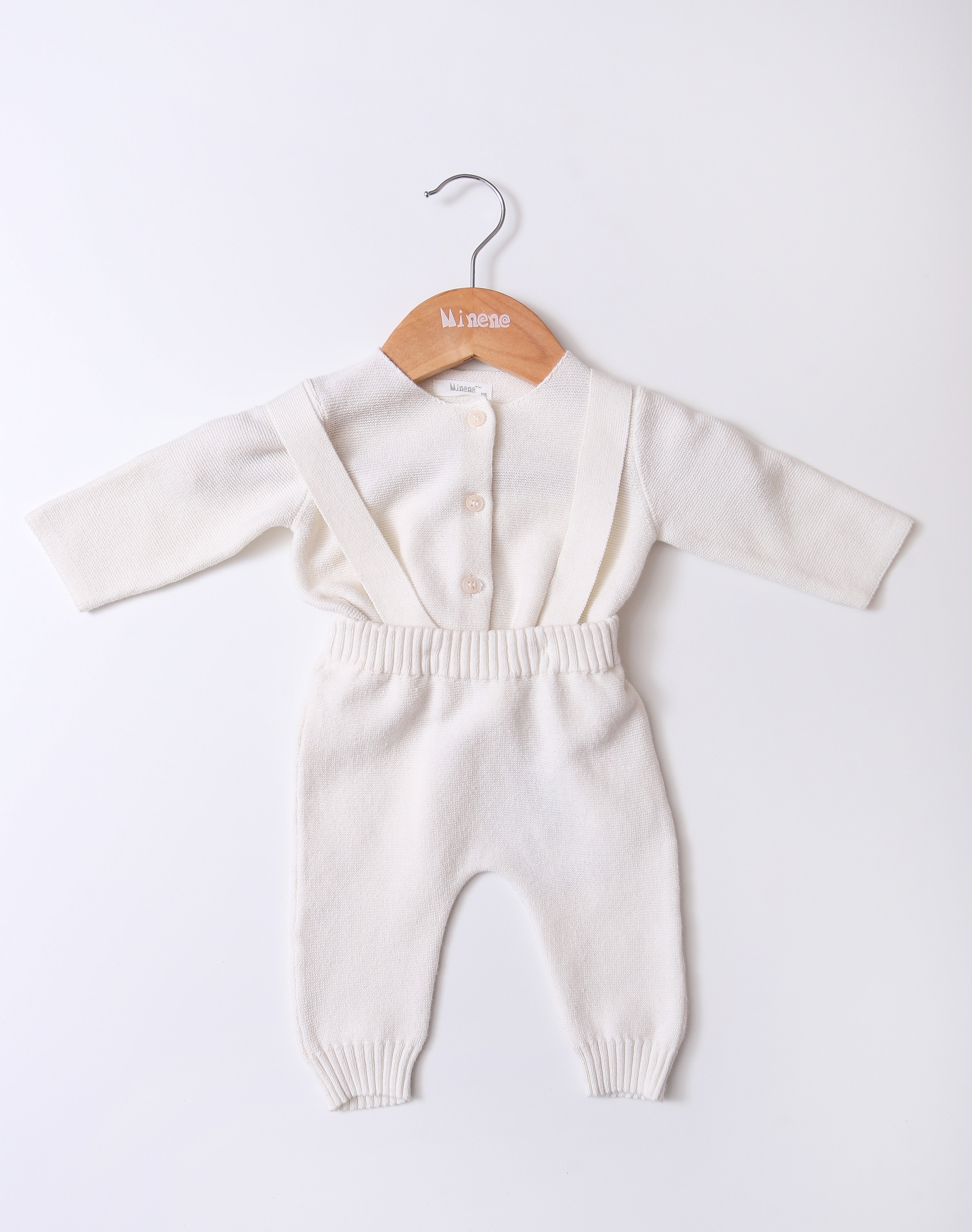 Knitted Overall With Suspenders BR