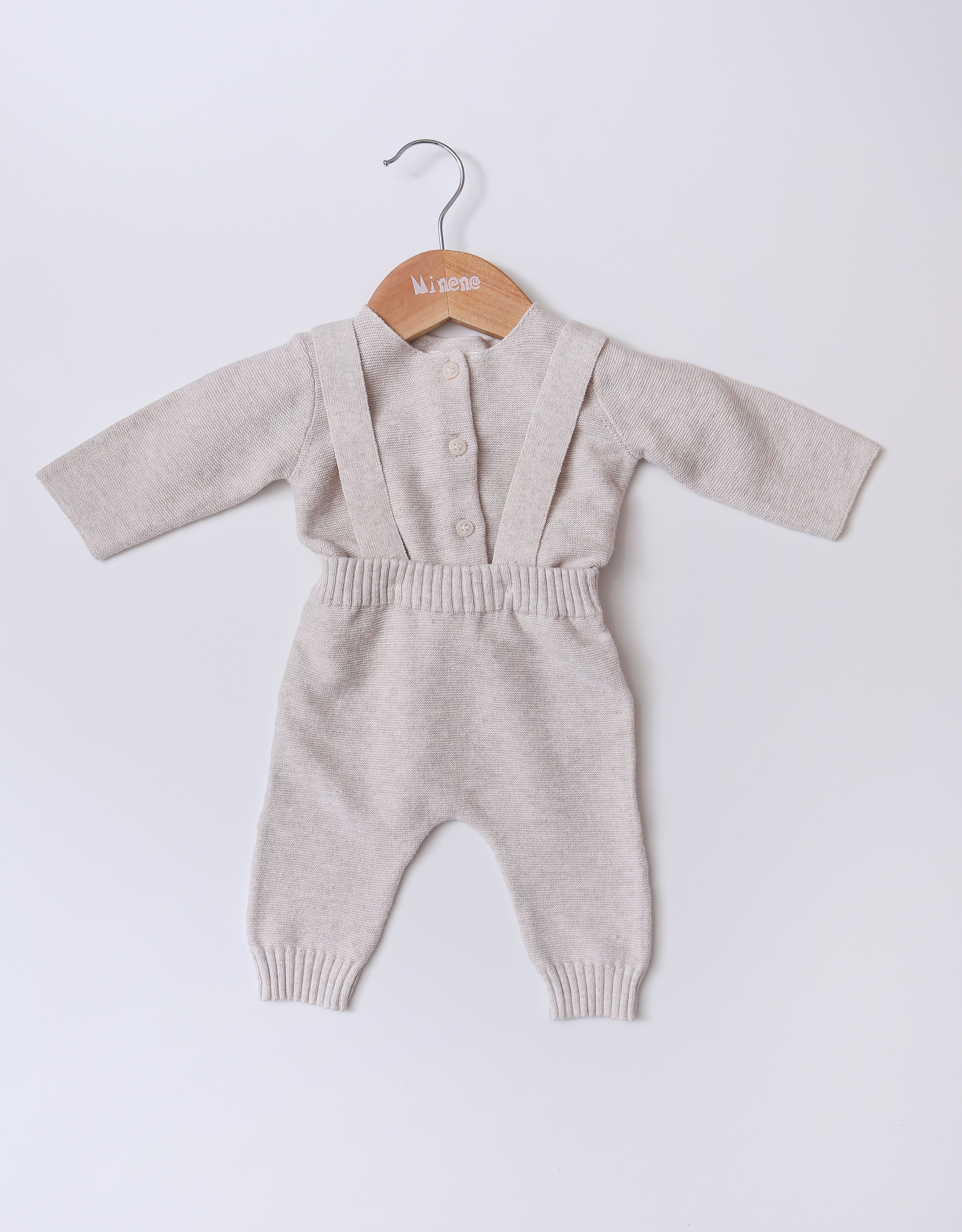 Knitted Overall With Suspenders BR