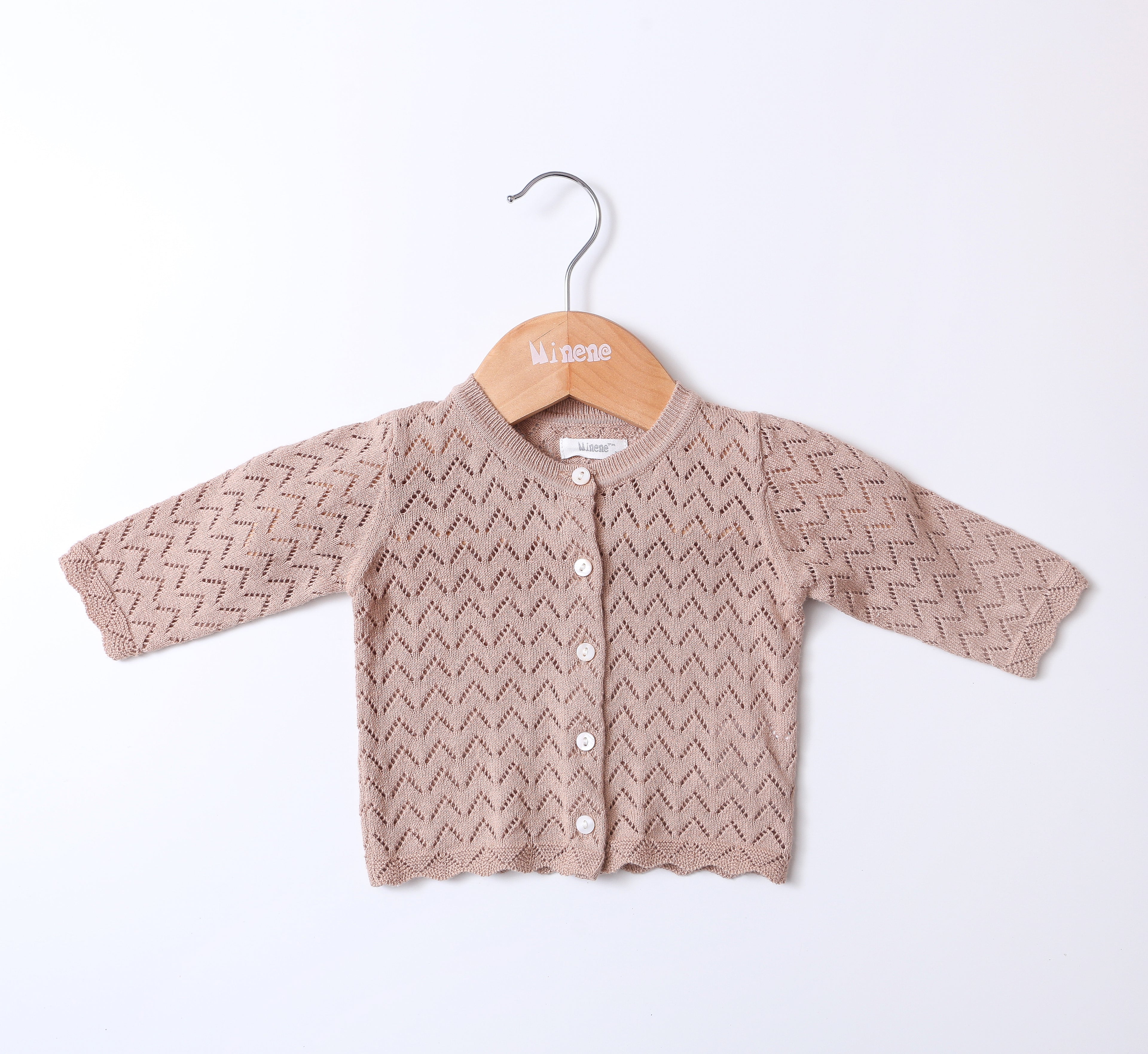 Knitted Lace Cardigan With Buttons BR