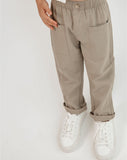 Linen Pockets Long Pants WB22