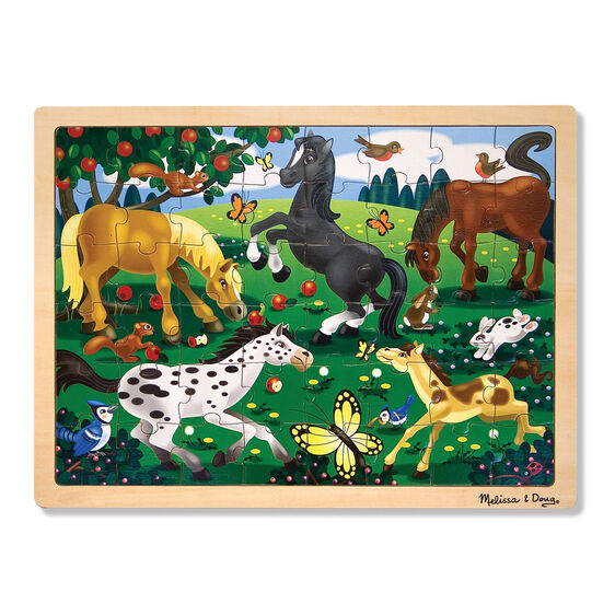 Frolicking Horses Jigsaw Puzzle - 48 Pieces