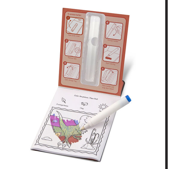 持ち運びに便利なカラーブラストぬりえパッド - 恐竜