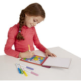 On the Go Color by Numbers Kids' Design Boards With 6 Markers - Unicorns, Ballet, Kittens, and More