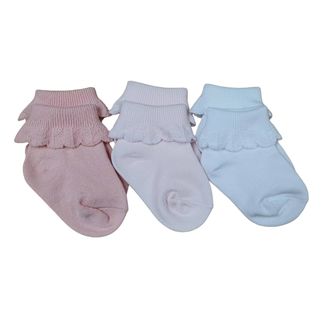 Baby Socks Pack of 3 -  Lulu , size: 6-12m