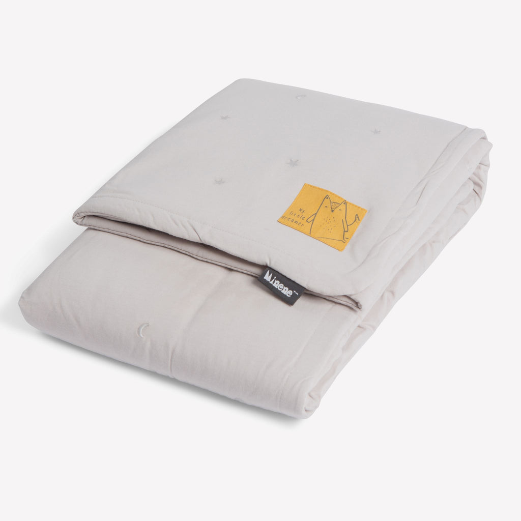 Large Reversible Jersey Winter Quilt 85x115 cm - Embroidery Collection !