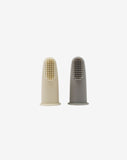 Pair of baby finger toothbrushes