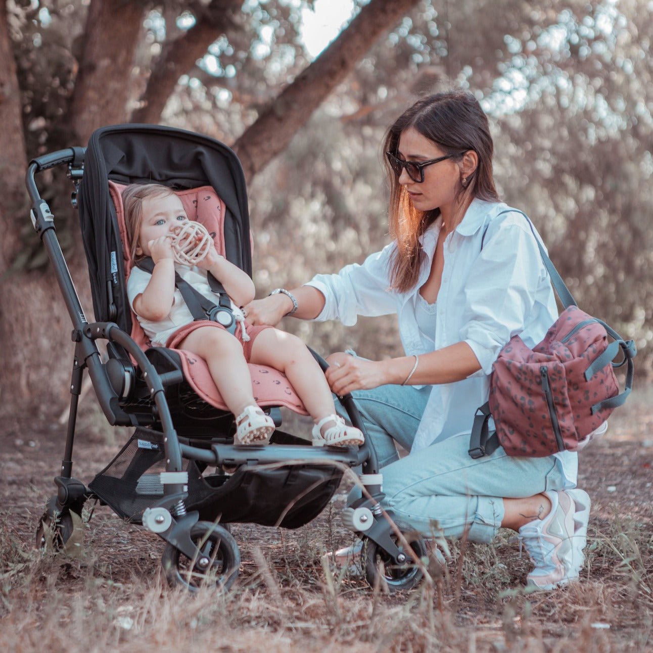 Jersey Pushchair Liner - Jungle Story!