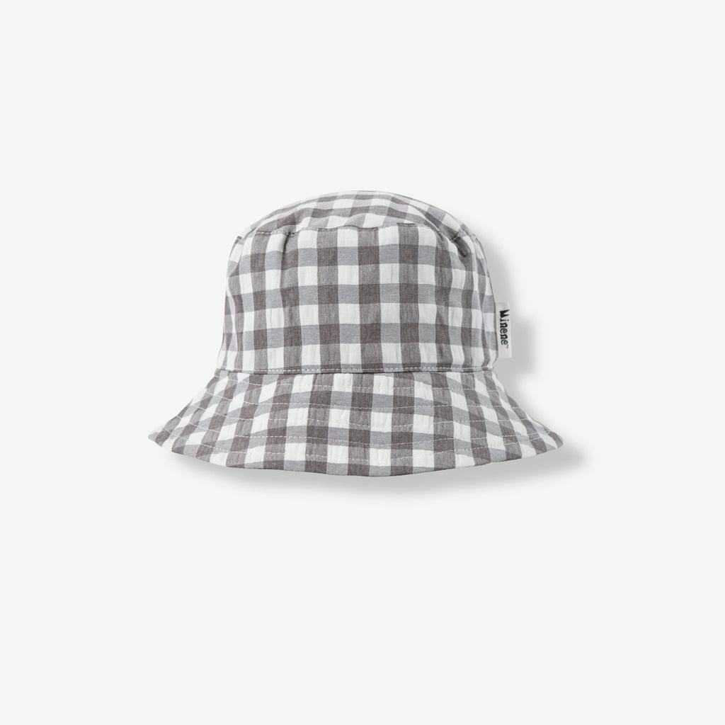 SUMMER HAT SH1, White & Grey