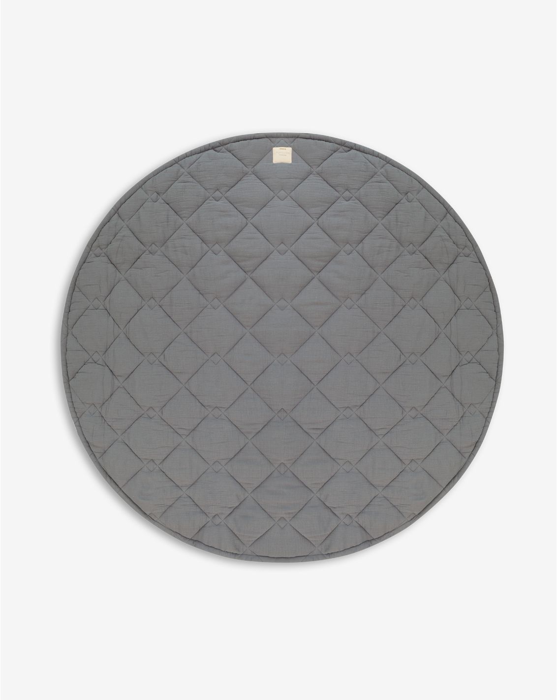 Muslin Round Quilted Play Mat 120cm