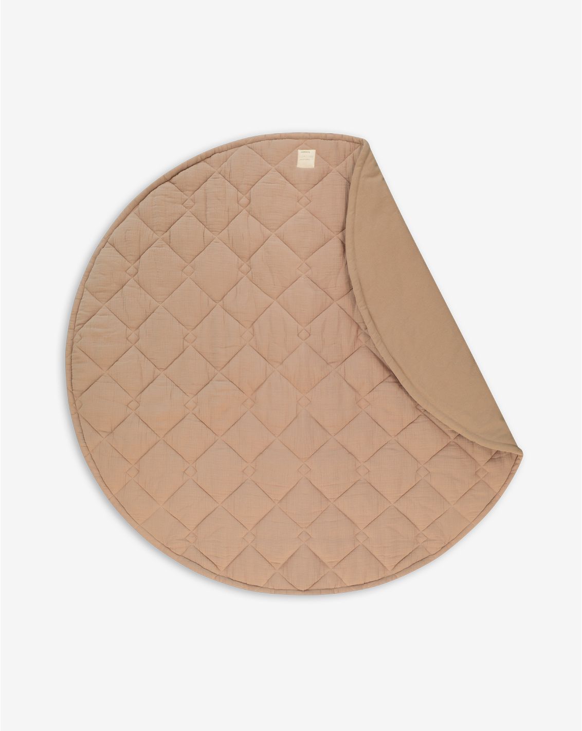 Muslin Round Quilted Play Mat 120cm