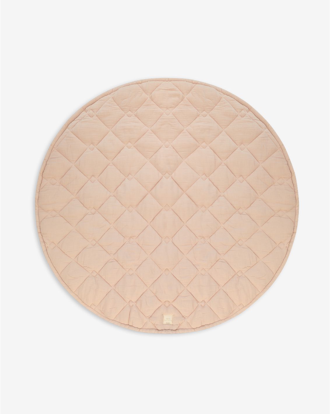 Muslin Round Quilted Play Mat 120cm
