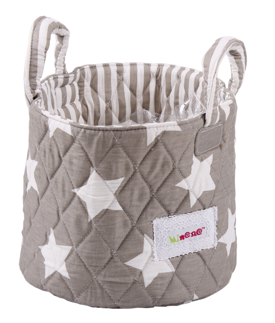 "Hello Baby " Newborn Gift Basket - Grey Star !