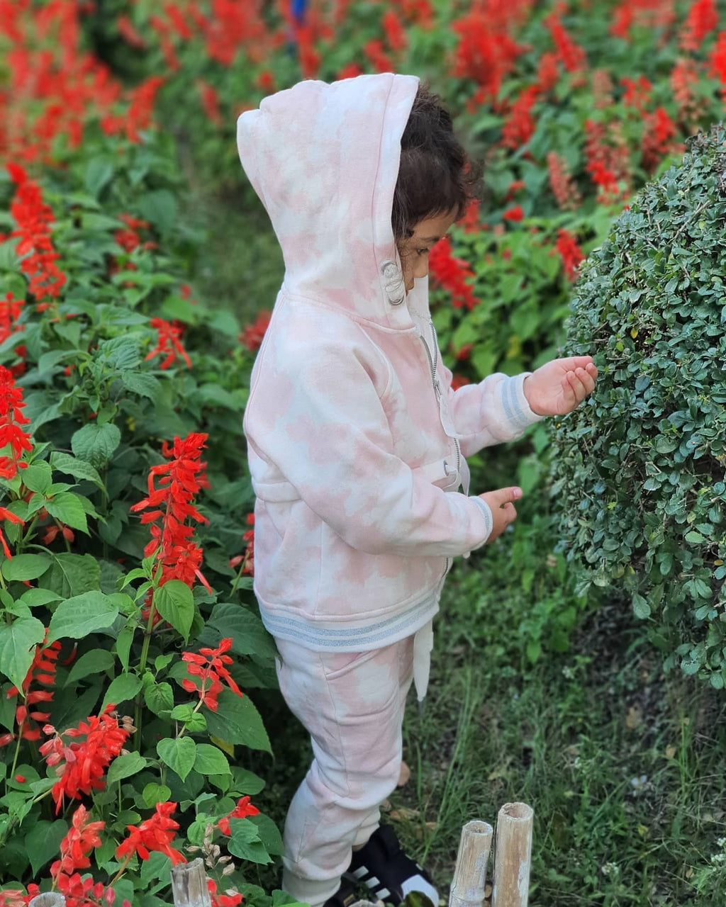 パンツE - ライトピンクプリント