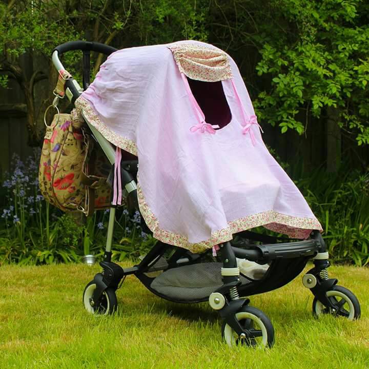 Muslin Pushchair Sunshade