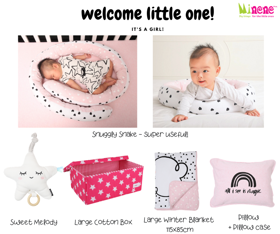 Special Baby Pink Heart Bedding Gift Box